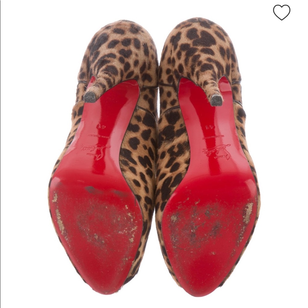 Christian Louboutin Lady Derby Leopard Heels 41 10 - Picture 8 of 8